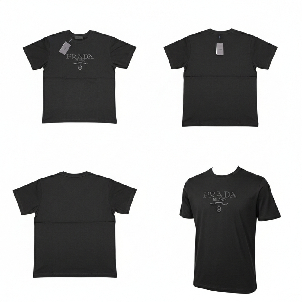 Prada Black Men's Short Sleeve Tee
